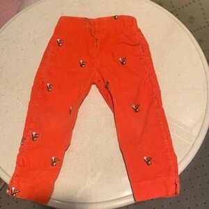 CPC Classic Prep orange Corduroy with Fox Embroidery